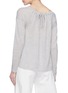 Back View - Click To Enlarge - VINCE - Drawstring neck cashmere sweater