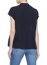 Back View - Click To Enlarge - VINCE - Split back silk georgette sleeveless shirt