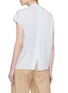 Back View - Click To Enlarge - VINCE - Split back silk georgette sleeveless shirt