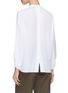 Back View - Click To Enlarge - VINCE - Envelope sleeve split back silk shirt