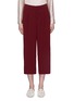 Main View - Click To Enlarge - VINCE - Pleated satin culottes