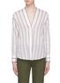 Main View - Click To Enlarge - VINCE - Concealed placket stripe blouse