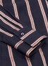  - VINCE - Concealed placket stripe blouse