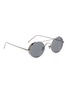 Figure View - Click To Enlarge - LINDA FARROW - Spoiler metal round aviator sunglasses