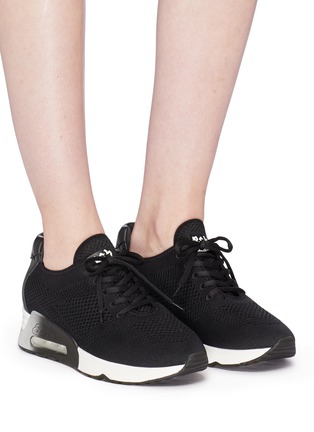 Figure View - Click To Enlarge - ASH - 'Lucky' eyelet knit sneakers