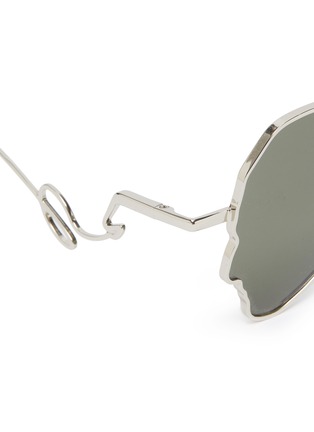 Detail View - Click To Enlarge - PERCY LAU - x DEEPMOSS metal silhouette frame sunglasses
