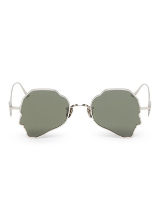 Main View - Click To Enlarge - PERCY LAU - x DEEPMOSS metal silhouette frame sunglasses