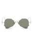 Main View - Click To Enlarge - PERCY LAU - x DEEPMOSS metal silhouette frame sunglasses
