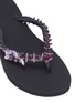 Detail View - Click To Enlarge - UZURII - 'Lily' crystal embellished thong sandals