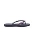 Main View - Click To Enlarge - UZURII - 'Lily' crystal embellished thong sandals