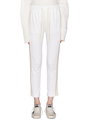 Main View - Click To Enlarge - BASSIKE - Stripe outseam cropped jogging pants
