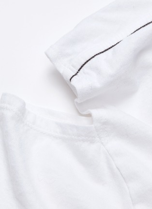  - BASSIKE - Organic cotton cold shoulder T-shirt