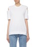 Main View - Click To Enlarge - BASSIKE - Organic cotton cold shoulder T-shirt