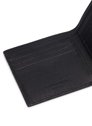 Detail View - Click To Enlarge - ALEXANDER MCQUEEN - Logo print leather bifold wallet