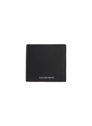 Main View - Click To Enlarge - ALEXANDER MCQUEEN - Logo print leather bifold wallet