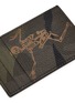 Detail View - Click To Enlarge - ALEXANDER MCQUEEN - Dancing skeleton camouflage print leather card holder