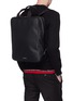 Front View - Click To Enlarge - ALEXANDER MCQUEEN - 'Shopper' leather backpack