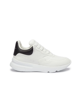 Main View - Click To Enlarge - ALEXANDER MCQUEEN - Oversized outsole patchwork leather sneakers
