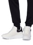 Figure View - Click To Enlarge - ALEXANDER MCQUEEN - Oversized outsole patchwork leather sneakers