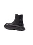 Detail View - Click To Enlarge - ALEXANDER MCQUEEN - Panelled leather wedge Chelsea boots