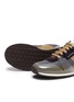  - ACNE STUDIOS - Caged suede panel mesh sneakers