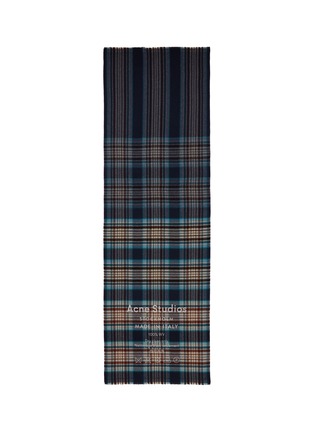 Main View - Click To Enlarge - ACNE STUDIOS - Care label print wool scarf