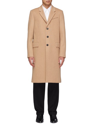 Main View - Click To Enlarge - HELMUT LANG - Single breasted melton coat