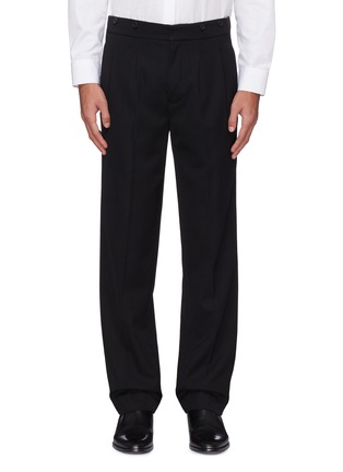 Main View - Click To Enlarge - HELMUT LANG - Stripe outseam wool twill pants
