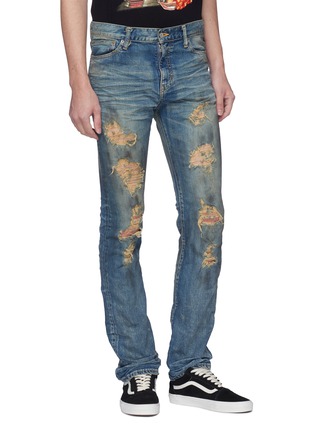 Front View - Click To Enlarge - NOVE - Dirt spot ripped jeans