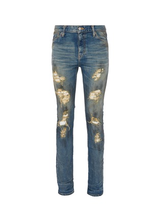 Main View - Click To Enlarge - NOVE - Dirt spot ripped jeans