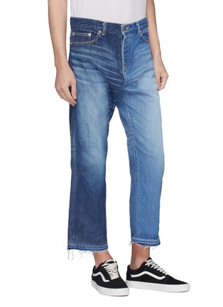 Front View - Click To Enlarge - NOVE - Colourblock straight leg jeans