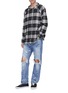 Figure View - Click To Enlarge - NOVE - Paint splatter ripped jeans