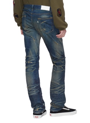 Back View - Click To Enlarge - NOVE - Rip-and-repair slim fit jeans