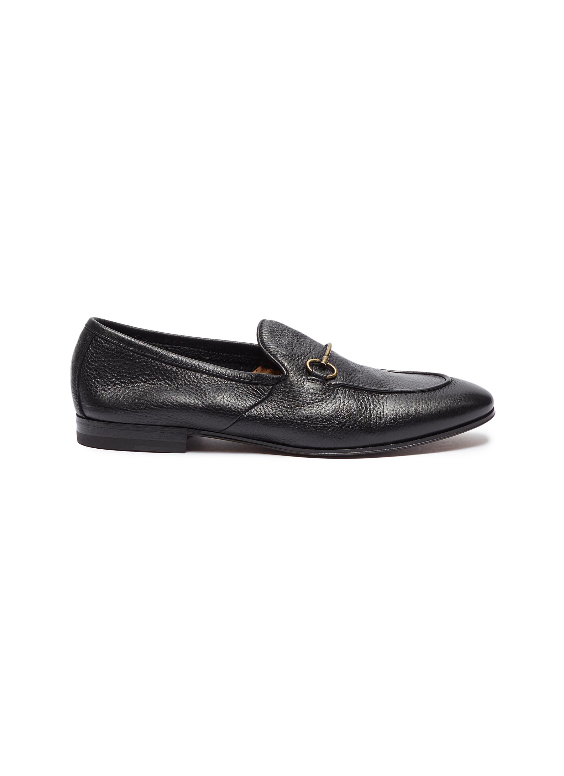 Click to view more detailed imagery on our partner's website Henderson Horsebit Leather Loafers In Ceuro Nero
