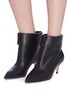 Front View - Click To Enlarge - PAUL ANDREW - 'Banner' foldover leather ankle boots