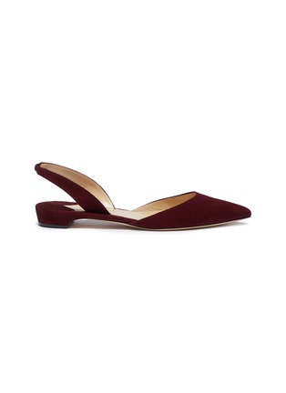 Main View - Click To Enlarge - PAUL ANDREW - 'Rhea' suede slingback flats