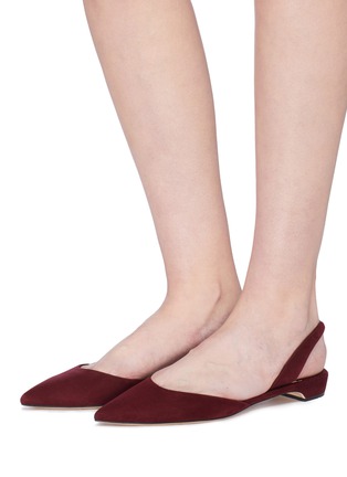 Figure View - Click To Enlarge - PAUL ANDREW - 'Rhea' suede slingback flats
