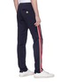Back View - Click To Enlarge - MONCLER - Stripe outseam track pants