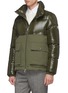 Detail View - Click To Enlarge - MONCLER - Ripstop panel hooded down puffer jacket