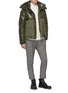 Figure View - Click To Enlarge - MONCLER - Ripstop panel hooded down puffer jacket
