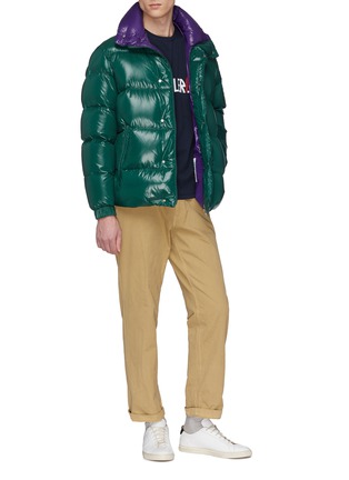 Figure View - Click To Enlarge - MONCLER - Logo patch down puffer jacket