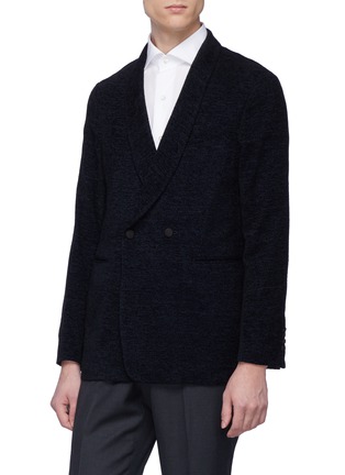 Front View - Click To Enlarge - TOMORROWLAND - Brushed silk hopsack soft blazer