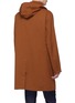Back View - Click To Enlarge - TOMORROWLAND - Detachable hood cotton-wool twill coat