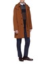 Figure View - Click To Enlarge - TOMORROWLAND - Detachable hood cotton-wool twill coat