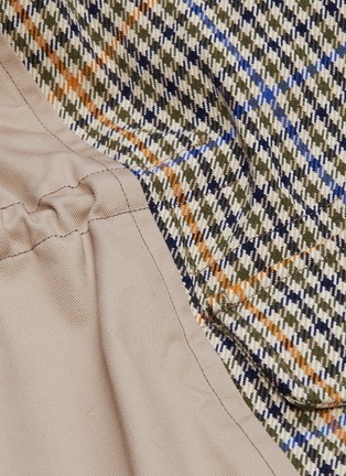  - TOMORROWLAND - Twill panel houndstooth check coat