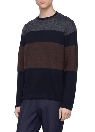 Front View - Click To Enlarge - TOMORROWLAND - Colourblock stripe sweater