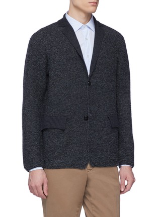 Front View - Click To Enlarge - TOMORROWLAND - Notched lapel wool cardigan