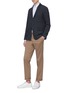 Figure View - Click To Enlarge - TOMORROWLAND - Notched lapel wool cardigan