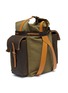 Figure View - Click To Enlarge - LOEWE - 'Hobo' shearling pocket XL canvas backpack