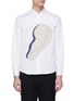 Main View - Click To Enlarge - SOLID HOMME - Abstract appliqué shirt